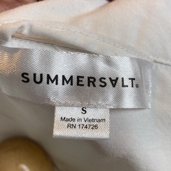 Summersalt Crisp Perfect Boyfriend Shirt Dress Sz S Organic Vacation Resortwear - Picture 12 of 16